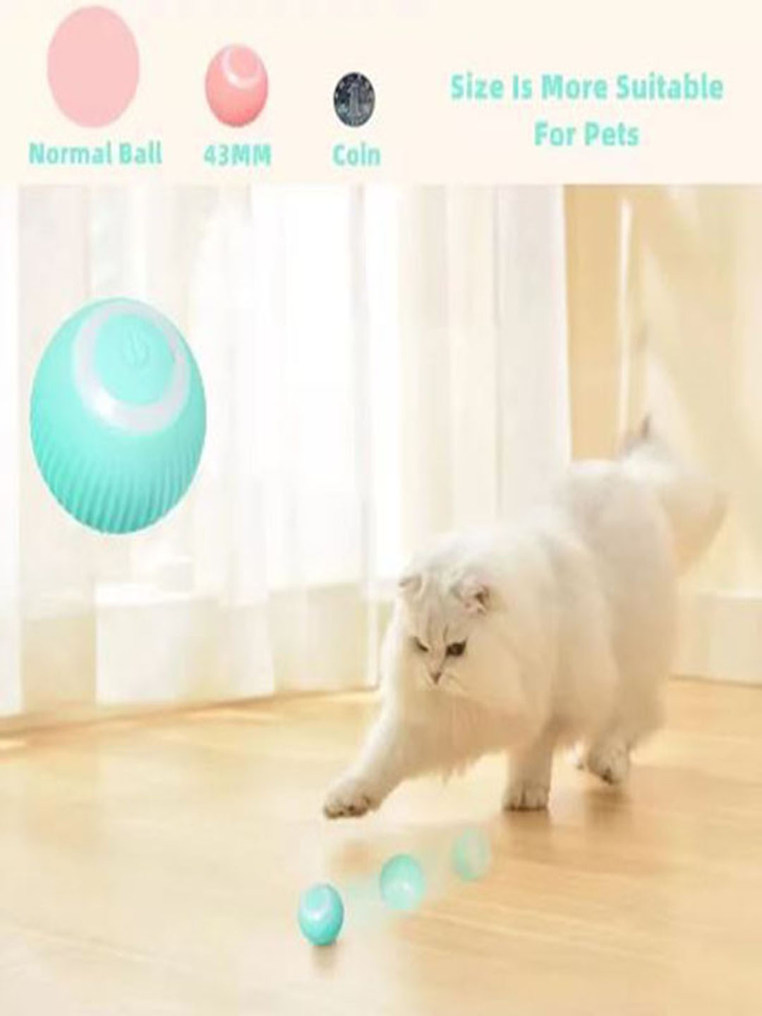 cat rolling ball toy for fun